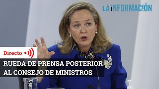 Rueda de prensa posterior al Consejo de Ministros que aprueba ayudas para las lenguas cooficiales