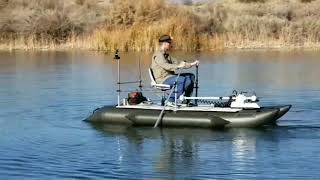 Unique Aquos Pontoon Boat on Lake Shared by valued customer