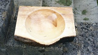 Wood turning A square peg in a round bowl #34