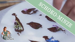 Selbstgemachte Minz-Schokolade