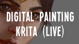 Digital Painting Portrait sur Krita (Replay Live)