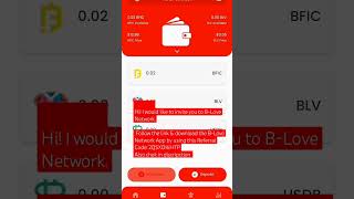 Blove token free Eran money online #viral @HumayyunIltaf Refral code 100 BLV free