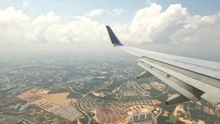 Landing into Kuala Lumpur | Singapore Airlines Boeing 737-800