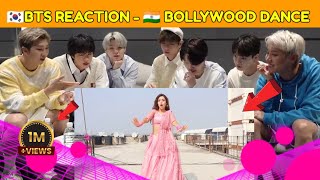 BTS REACTION ON INDIAN SONG DANCE | BTS REACTION TO BOLLYWOOD SONG