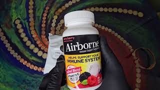 Airborne 1000mg Vitamin C with Zinc Immune Support 116 Chewable Tablets Unboxing