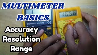 digital multimeter measurement basics and specifications - Accuracy , Resolution, Range explained