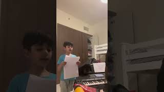 Vocal Exercises with my 6 year old student. #singing #vocals #music #viral #solfeggio #trend #uae