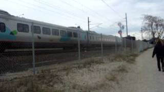 Westbound acela at NAN interlocking