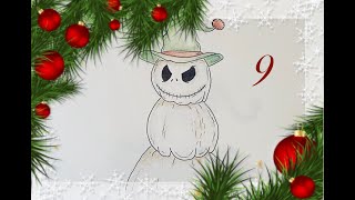 12 Days of Creepmas~9) Pumpkin Snowman