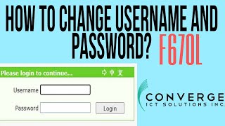 How to Change Password in Converge | YhanRech Vlog