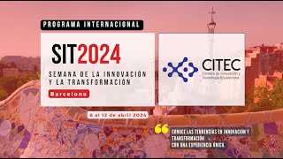 Sesión Informativa "Semana de la Innovación y la Transformación 2024 - Barcelona" a comunidad CITEC