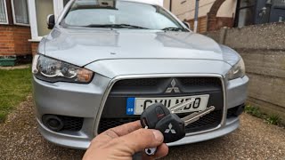 👌💥 How to match remote key fob in 2011 Mitsubishi Lancer Sportback Blade Key remote programming🔧⚒️