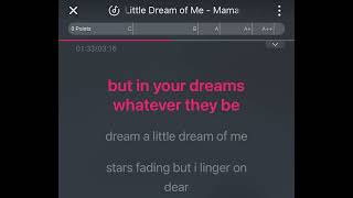 Dream a little dream of me - Karaoke (clean)