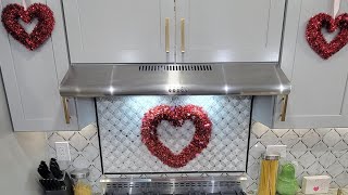 Simple Valentine's Kitchen Decor ~ Valentine's 2024 ~ #homedecor #diy #shortsfeed #valentinesdecor