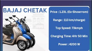 Bajaj Chetak : Price | Features | Specifications | Looks | Pros & Cons