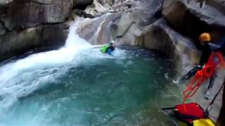 Canyoning vallée d'Ossau Soussoueou  08-2016