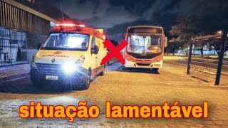 incidente com ônibus urbano