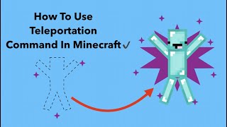 ✔️How To Use Minecraft Teleport Command With One Simple Command Minecraft step by step Tutorial✔️