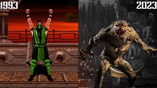 Reptile All Victory Poses Evolution - Mortal Kombat 2-12 (1993-2023) 4K