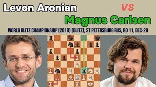 Magnus Carlsen *DESTROYED* Levon Aronian with 2 Brilliant Moves | Epic Chess Game - WBC 2018