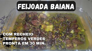 Receita 25 - aprenda a fazer uma feijoada baiana tradicional com recheio e tempero verde