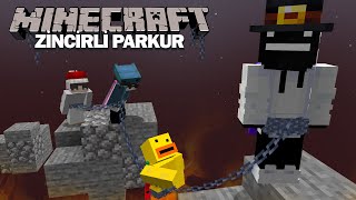 Minecraft Parkuru ama Birbirimize Bağlı Şekilde Bitiriyoruz… (Chained Together)