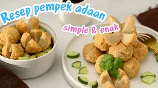 Resep pempek adaan palembang tanpa ikan⁉️ternyata enak juga masakan w 🔥