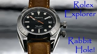 Not quite a Rolex Explorer  The Sub $100 Parnis! Watch Review (Giveaway No Longer Active)