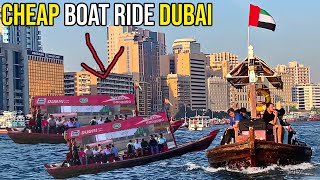 CHEAPEST BOAT RIDE IN DUBAI 😁 DUBAI SEA VIEW EXPERIENCE ♤ BEST TOUR PLACES • BOAT RACE