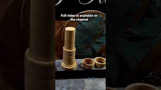 Woodturning napkin rings in a case #bbturning #woodlathe #woodturning #wood #irish woodturning