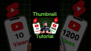 Thumbnail Tutorial With Easy Steps ✅ #thumbnailtutorial