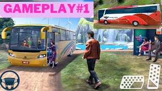 Modern Bus Drive Parking 3D #Gameplay1. Best Bus Driving Simulator Android Games.