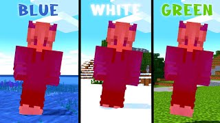 Minecraft But I Can't Touch Any Color! Until I Finish Game