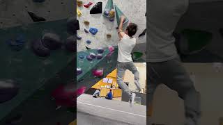 Calisthenics-Bboy tries Rock Climbing #shorts #calisthenics #bouldering #climbing #campus #momentum