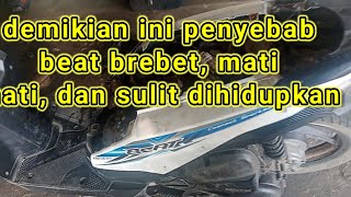 cara mengatasi motor Beat injeksi susah untuk dihidupkan, dan mati mati