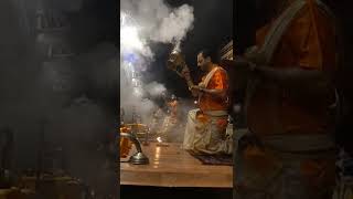 Ganga Aarti at Ganga Aarti | #dashaswamedhghat #varanasi #shorts #ganga #aarti #ghat #gangariver