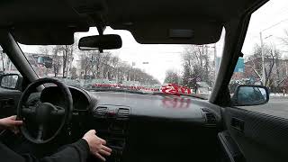 Driving in first person in Bishkek/ Вождение от первого лица по  Бишкеку