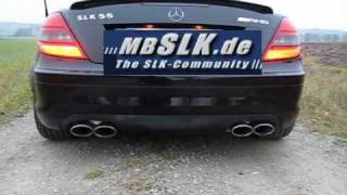 Mercedes SLK 55 AMG exhaust sound