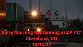 Railfanning at CP 117 - Cleveland, OH - 10/13/21