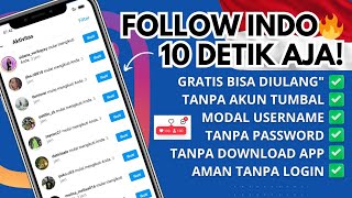 Cara Menambah Followers Instagram Gratis Indonesia Real Aktif Permanen Tanpa Login!