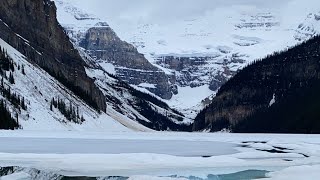 Lake ice melting