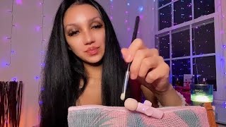 Mic brushing ASMR | Soft Whispering