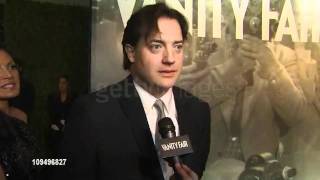 brendan fraser interview at the vanity fair oscar party 2011