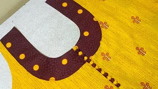 Very easy and simple neck design cutting and stitching for kurti #chudidhar #salwar