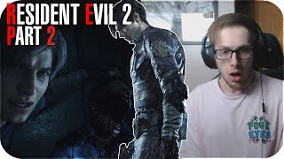 RESIDENT EVIL 2 REMAKE Walkthrough Gameplay Part 2 - GET OFF ME    (RE2 LEON)