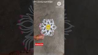 5 dots simple rangoli designs|daily rangoli #shorts #rangoli #muggulu #rangoli