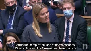 Laura questions the Prime Minister on rough sleeping in West Berkshire