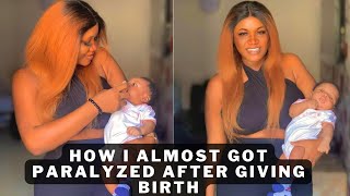 How I almost got paralyzed after giving birth🤰#mom #nigerianmom #baby #childbirth #trending #viral