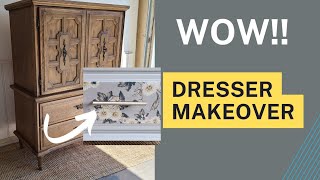 Epic Modern DIY Furniture Flip | Dresser Make Over | Vintage meets Modern style