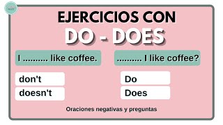 Ejercicios con do y does con respuestas